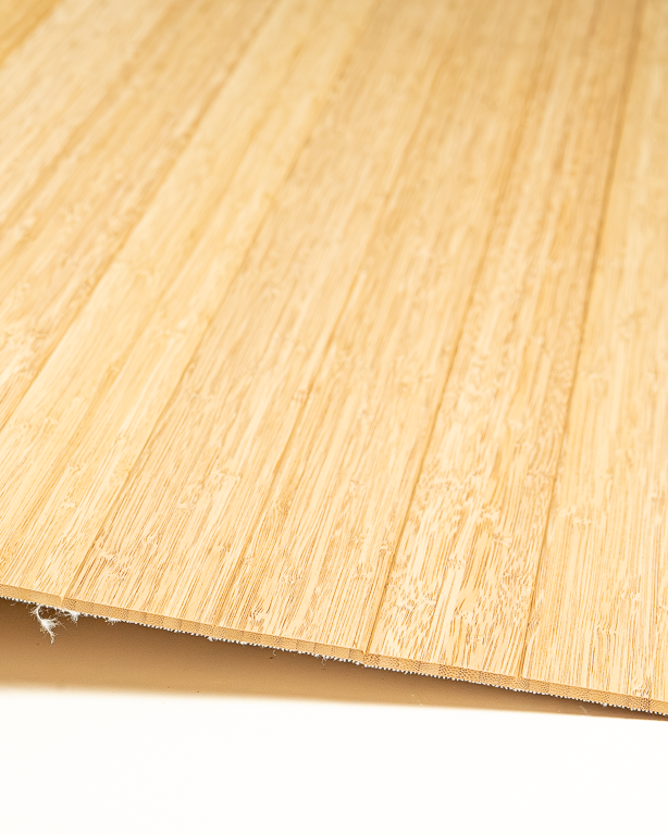Vertical Bamboo Lath Weaving 50mm Smoked glued/textile 