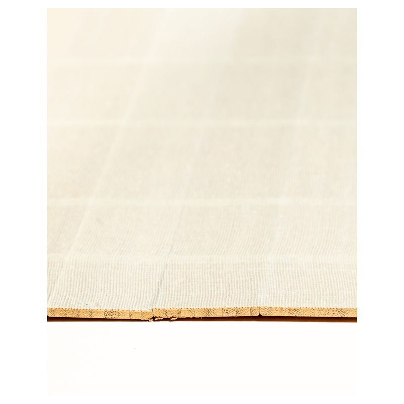 Natte Bambou Latte Droite Fumée 50mm sur Tissu