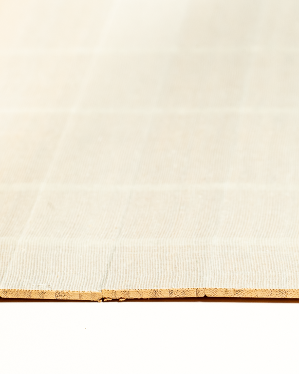 Vertical Bamboo Lath Weaving 50mm Smoked glued/textile 