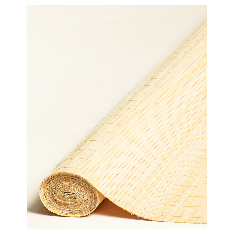 Natte Bambou 7mm sur Tissu 180cmx500cm