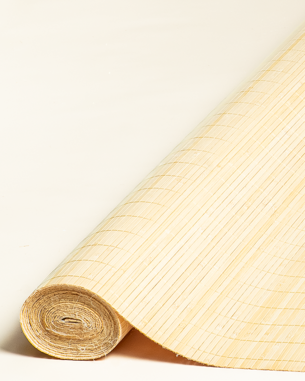 Natte Bambou 7mm sur Tissu 180cmx500cm