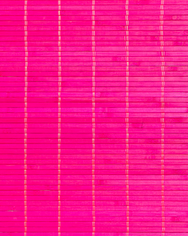 Natte Bambou 7mm Fuschia sur Tissu 