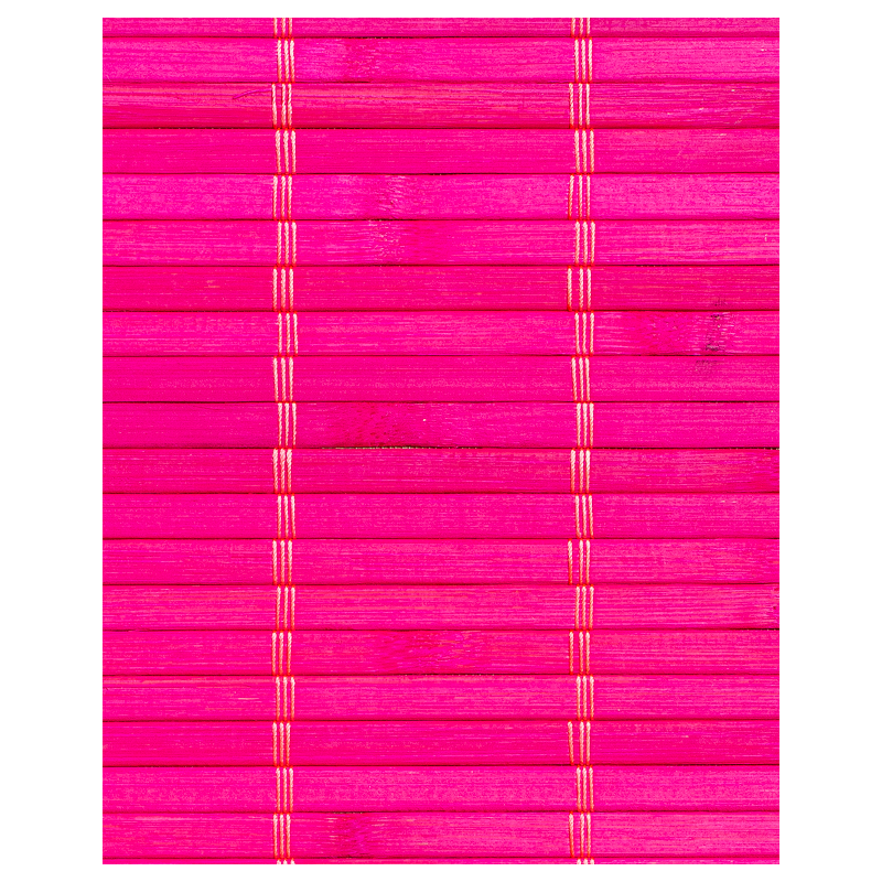 Natte Bambou 7mm Fuschia sur Tissu 