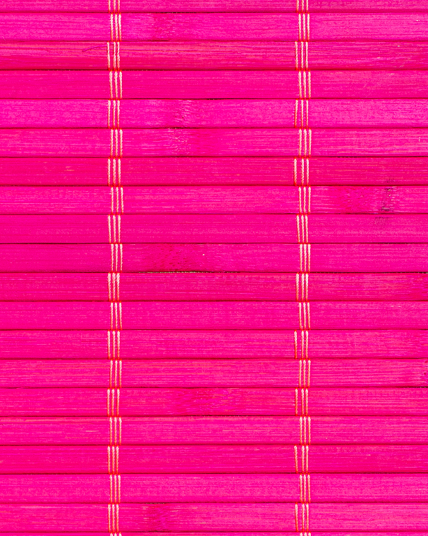 Natte Bambou 7mm Fuschia sur Tissu 