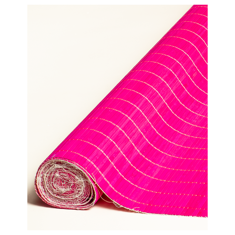 Fuschia Bamboo mat 7mm 