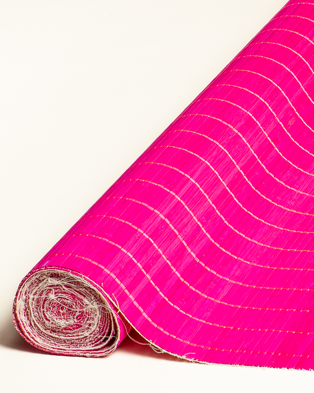 Fuschia Bamboo mat 7mm 