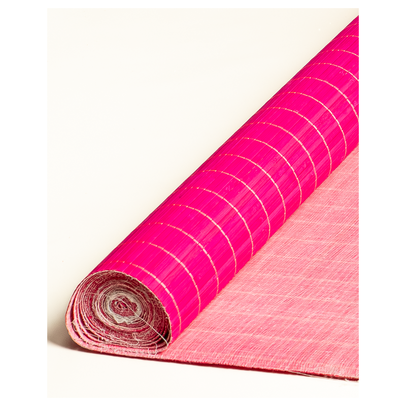 Fuschia Bamboo mat 7mm 