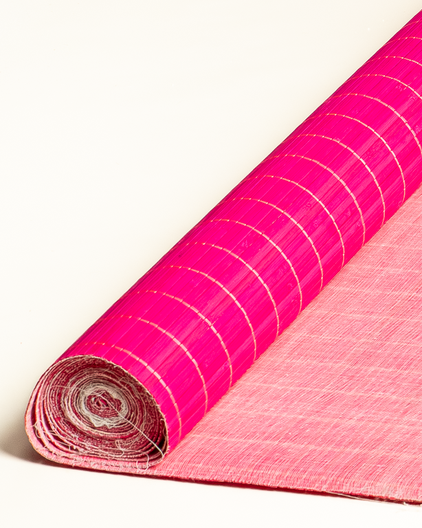 Fuschia Bamboo mat 7mm 