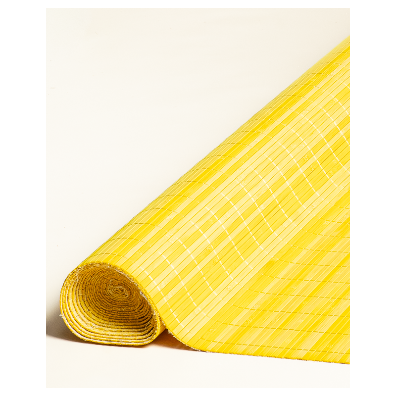 Bamboo mat 7mm Yellow color 