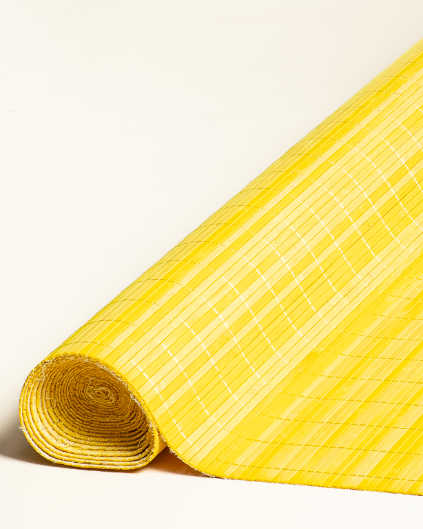 Bamboo mat 7mm Yellow color 