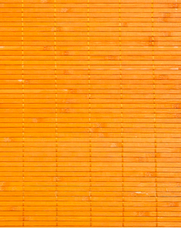 Bamboo mat Glued on textile 7mm Orange color 