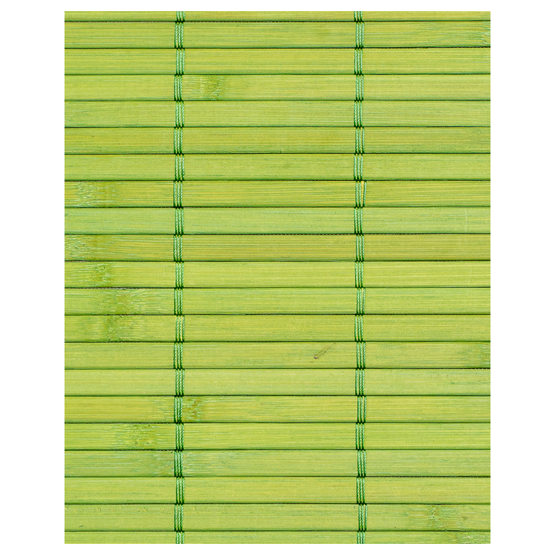 Natte Bambou 7mm Vert Anis sur Tissu