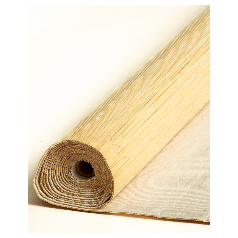 Tatami Bamboo mat Glued on textile 4.5 mm 