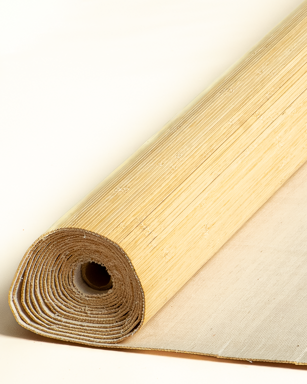 Tatami Bamboo mat Glued on textile 4.5 mm 