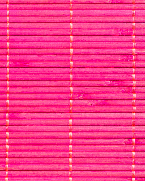 Fuschia Tatami Bamboo mat 4.5 mm Glued on textile