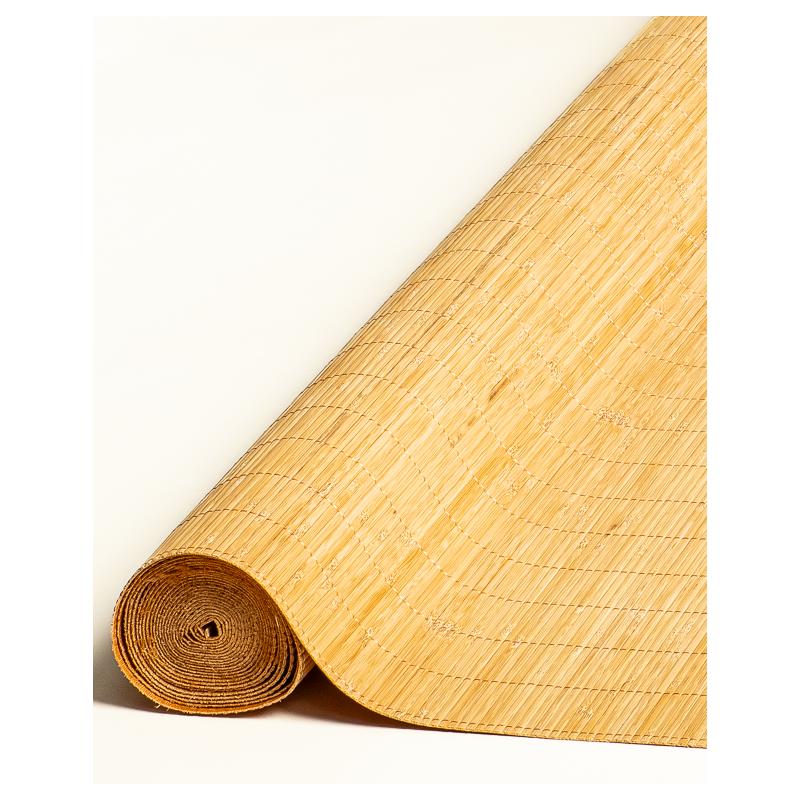 Tatami Bambou 4.5mm Fumé sur Tissu 