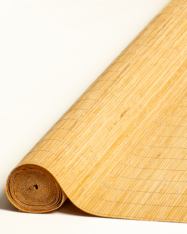 Tatami Bamboo mat 4.5 mm Smoked Glued on textile