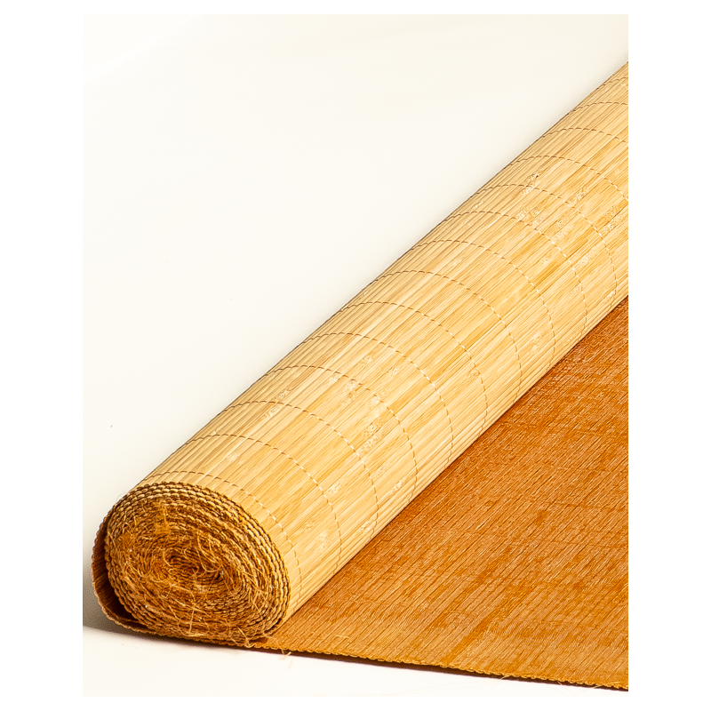 Tatami Bambou 4.5mm Fumé sur Tissu 