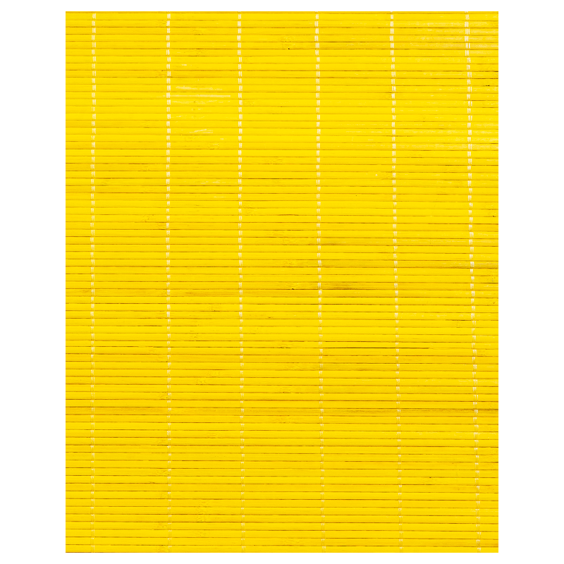Yellow Tatami Bamboo mat Glued on textile 4.5 mm