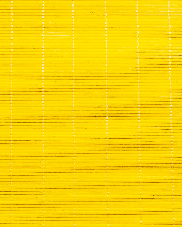 Tatami Bambou 4.5mm Jaune sur Tissu