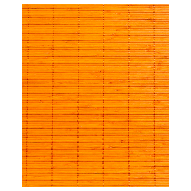 Orange Tatami Bamboo mat Glued on textile 4.5 mm