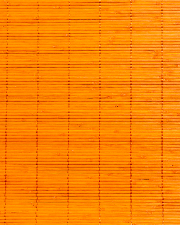 Orange Tatami Bamboo mat Glued on textile 4.5 mm