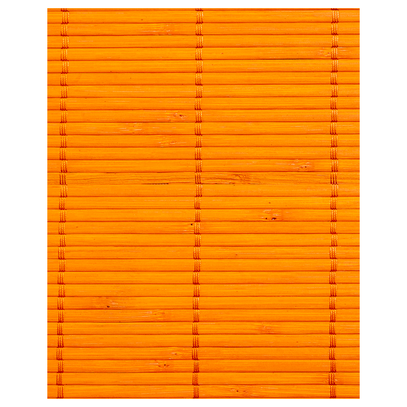 Tatami Bambou 4.5mm Orange sur Tissu