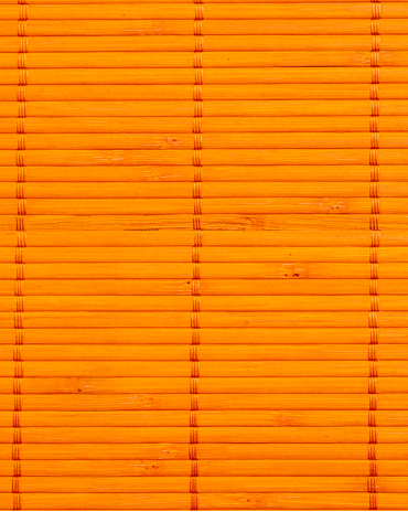 Orange Tatami Bamboo mat Glued on textile 4.5 mm