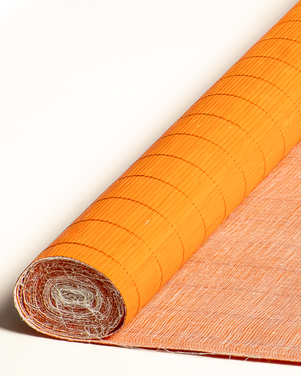 Tatami Bambou 4.5mm Orange sur Tissu
