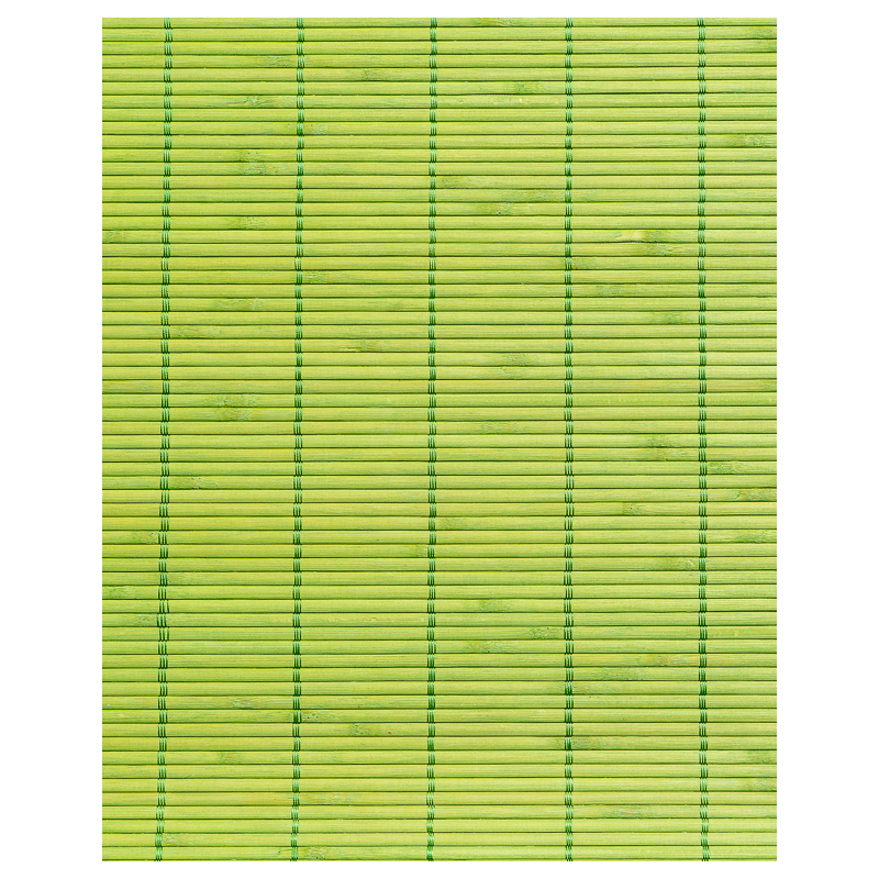 Green Tatami Bamboo mat 4.5 mm Glued on textile