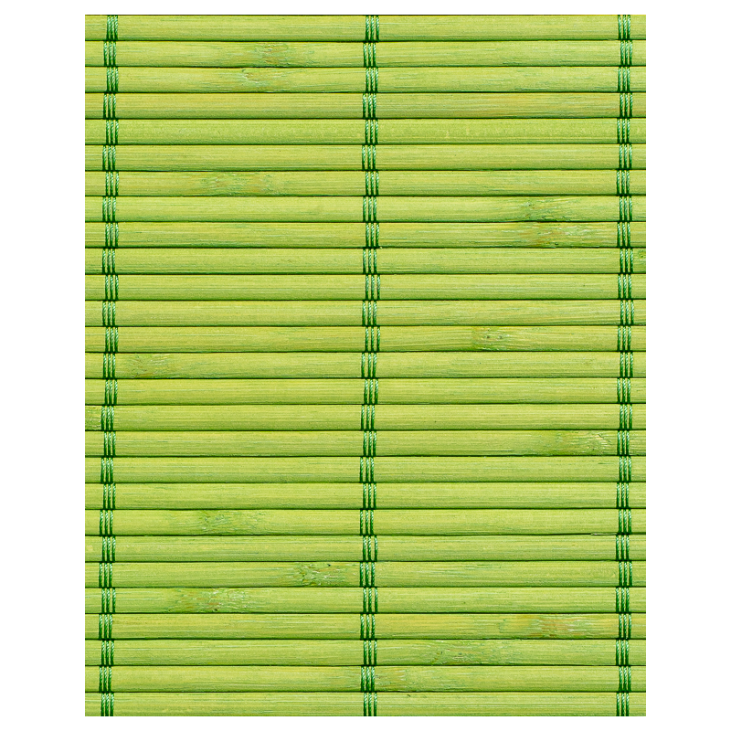 Green Tatami Bamboo mat 4.5 mm Glued on textile