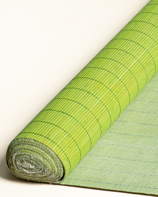Tatami Bambou 4.5mm Vert Anis sur Tissu