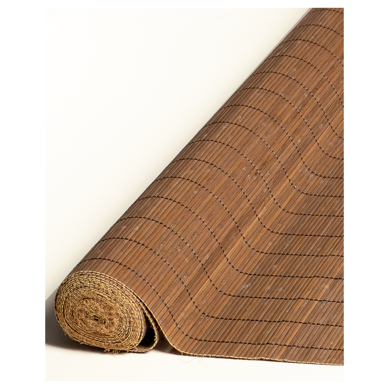Tatami Bambou 4.5mm Wengé sur Tissu