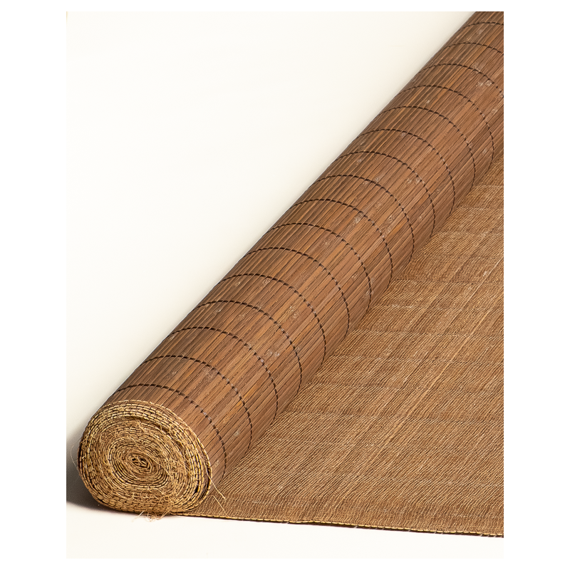 Tatami Bambou 4.5mm Wengé sur Tissu