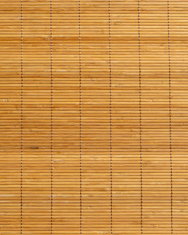 Carpet Bamboo mat Brown fringe 