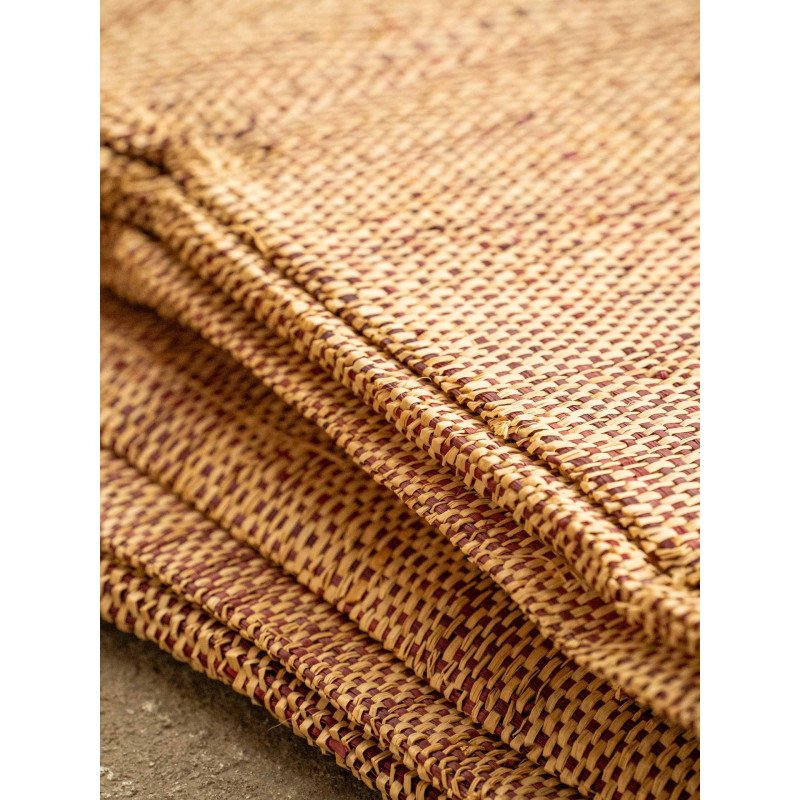 Fine-Mesh Weave Natural & Sandalwood | Maison Douineau