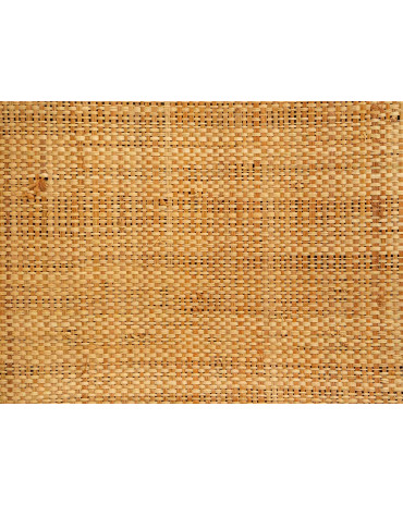 Fine-Mesh Raffia Weave Natural & Amber | Maison Douineau