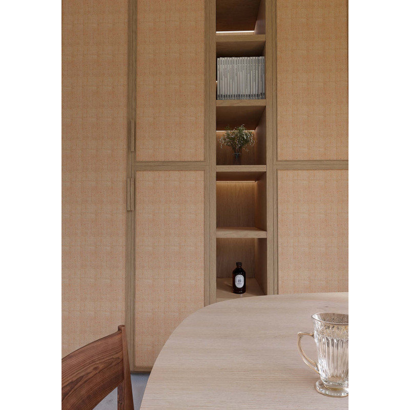Tissage Raphia Chevron Ambre | Maison Douineau