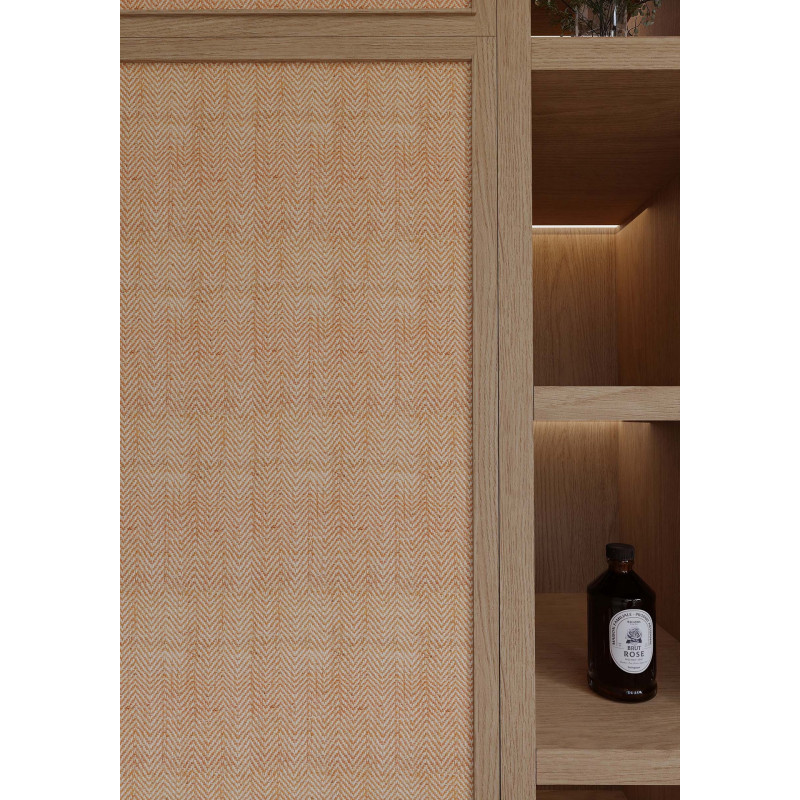Chevron Raffia Weave Amber | Maison Douineau