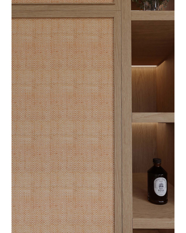 Tissage Raphia Chevron Ambre | Maison Douineau
