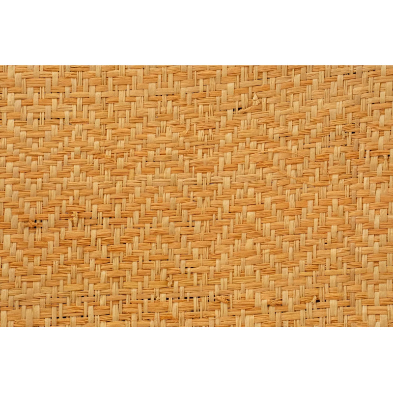 Tissage Raphia Chevron Naturel & Rotin | Maison Douineau