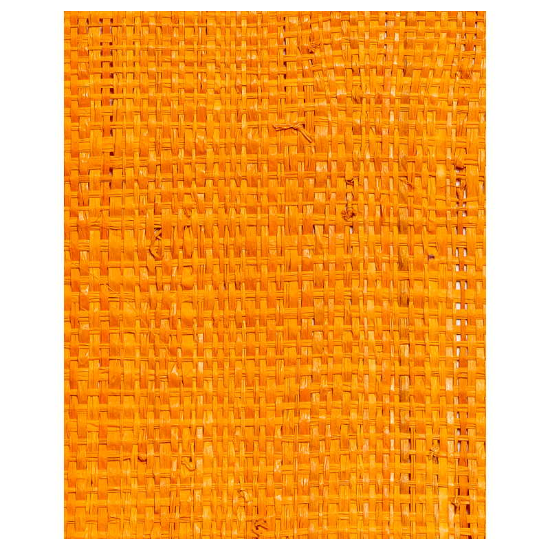 Tight-Mesh Raffia Weave Orange | Maison Douineau