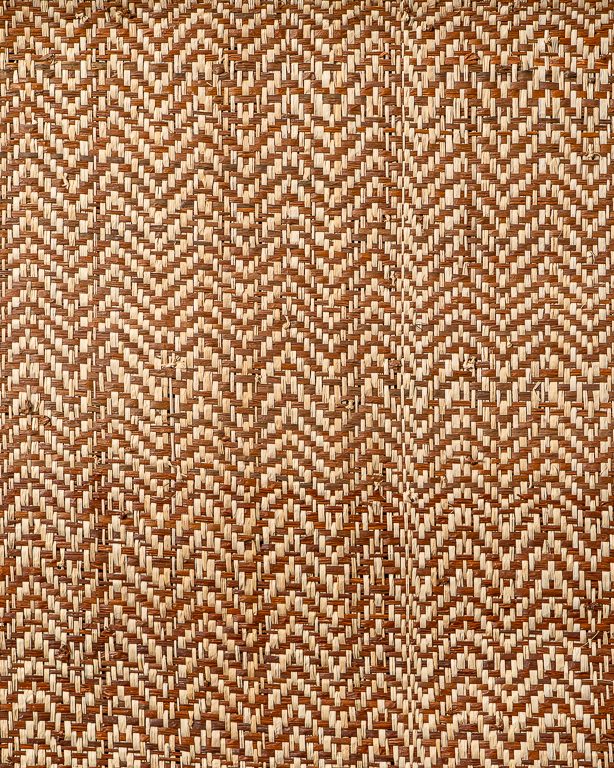 Chevron Raffia Weave Coconut | Maison Douineau