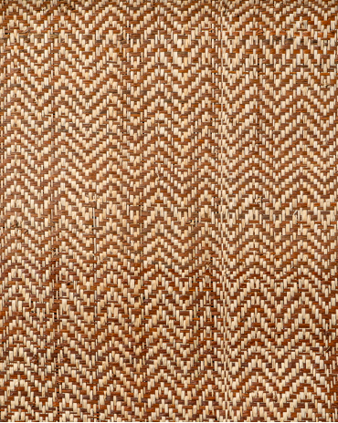 Chevron Raffia Weave Coconut | Maison Douineau