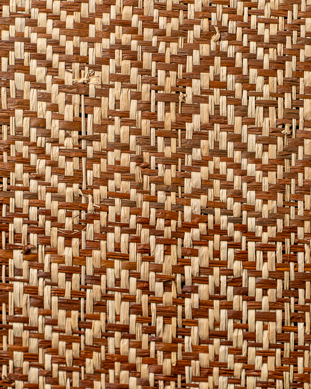 Chevron Raffia Weave Coconut | Maison Douineau