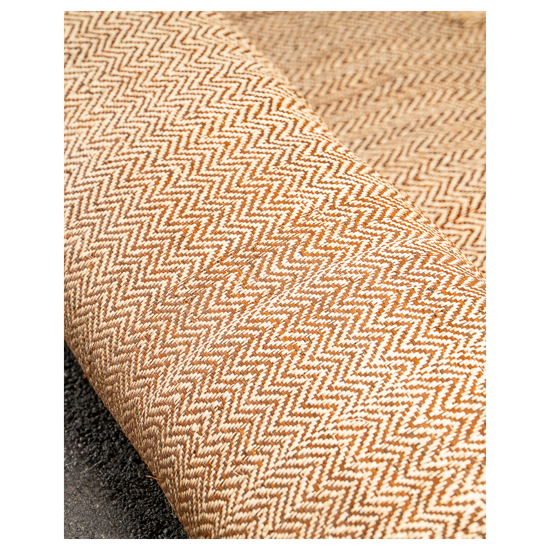 Chevron Raffia Weave Coconut | Maison Douineau
