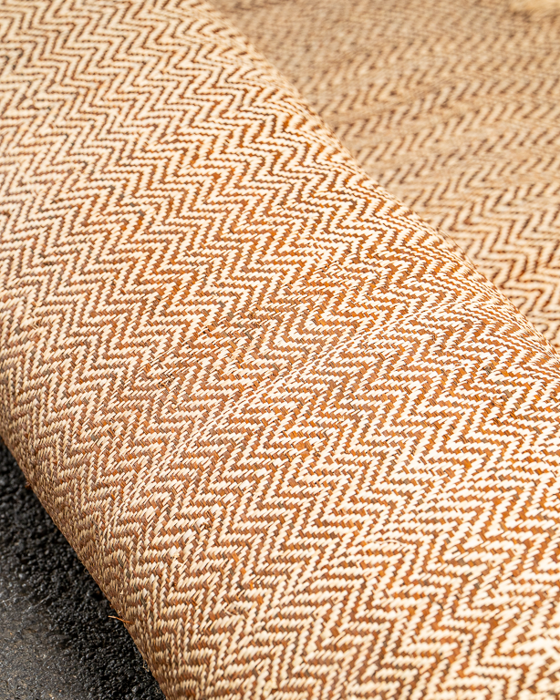 Chevron Raffia Weave Coconut | Maison Douineau