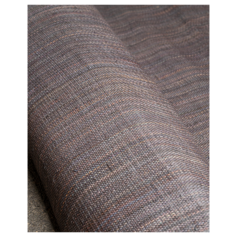 Fine-Mesh Raffia Weave Charcoal | Maison Douineau