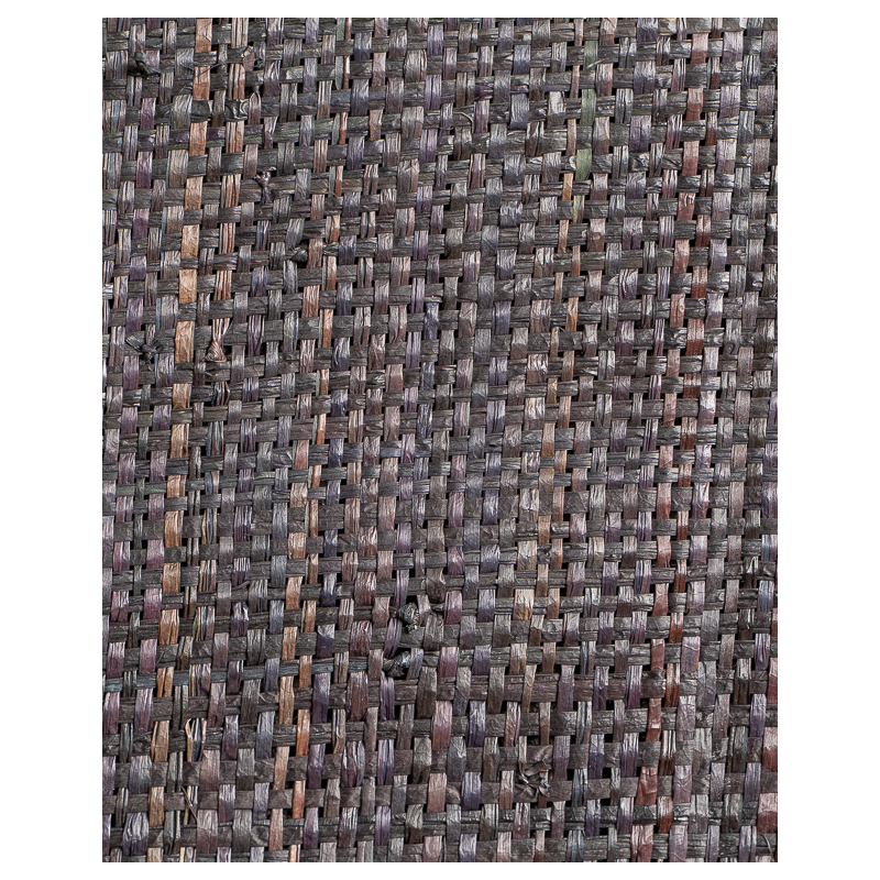 Fine-Mesh Raffia Weave Charcoal | Maison Douineau