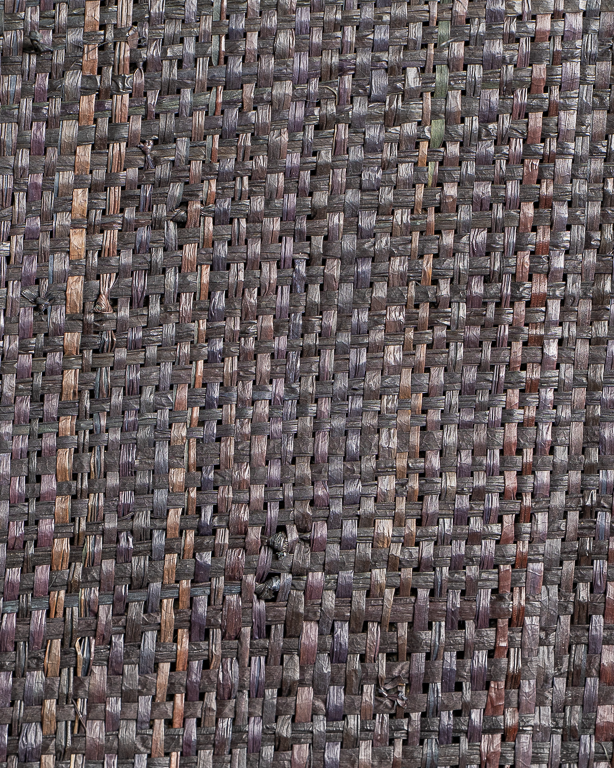 Fine-Mesh Raffia Weave Charcoal | Maison Douineau
